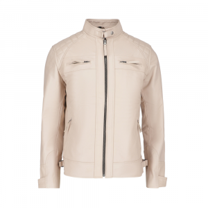 Snowhawk Quilted Biker Leather Jacket
